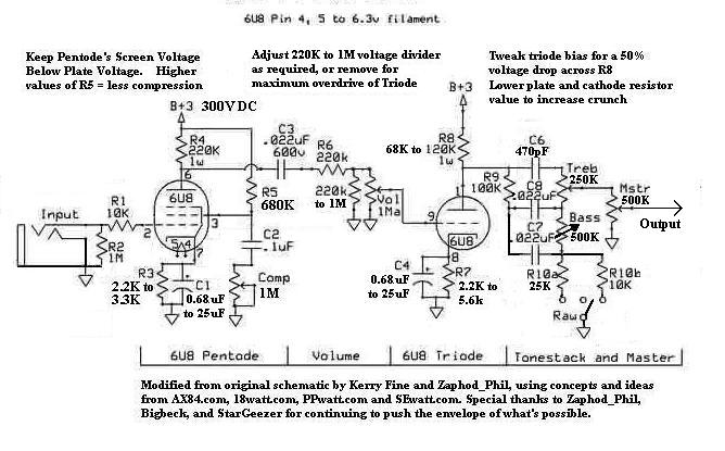 6AQ5 Tube Amp Schematic